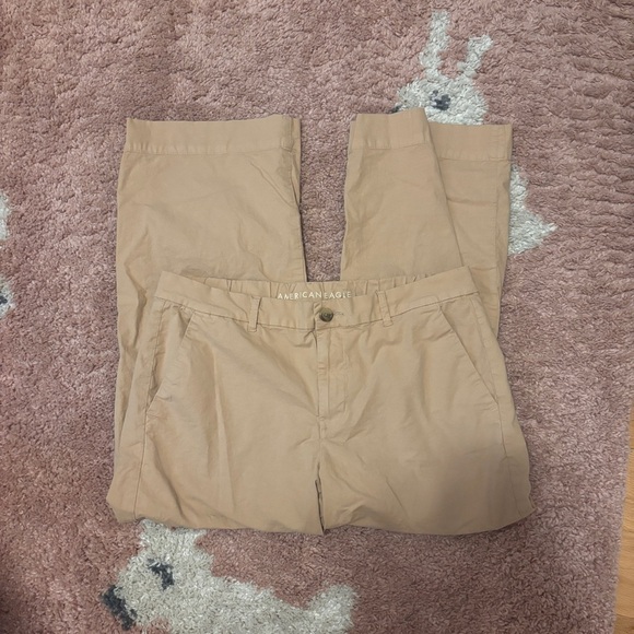 American Eagle Outfitters Pants - American Eagle High-Waisted Stovepipe Stretch Pants Womens SZ 12 Sort Tan wide